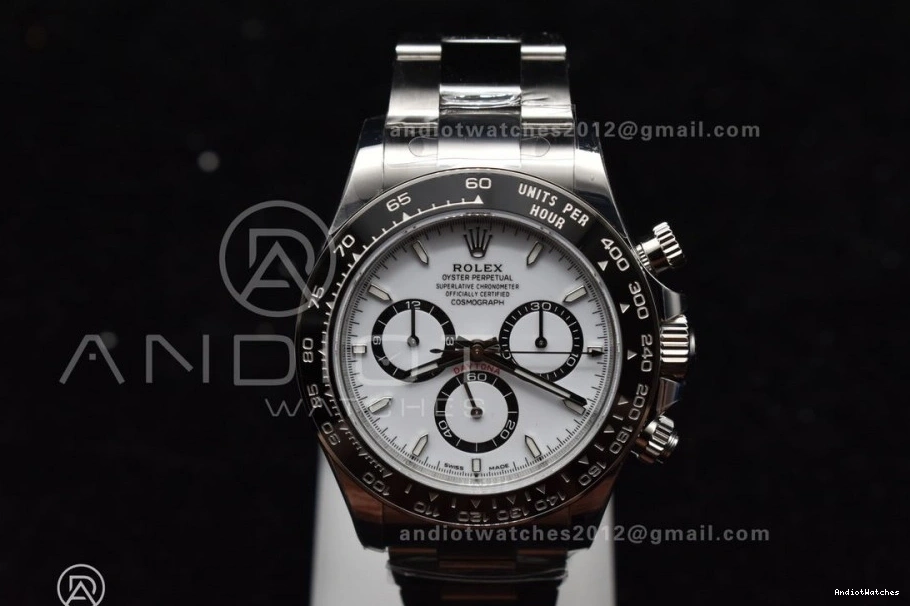 126500 In 1:1 White 1054 904L Dial Factory SBF Rolex Daytona Steel Movement VS SL4801 FreshLook 0919